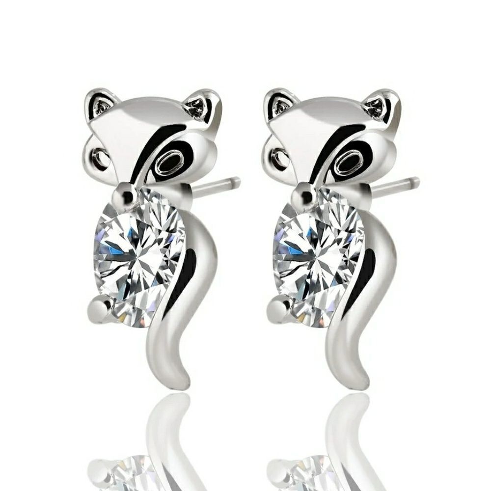 Fox Stud Earrings.  